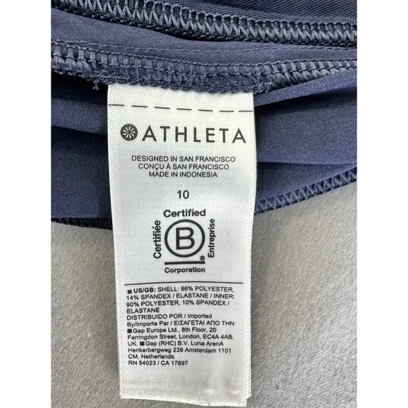 Athleta Sojo‎ Skort Size 10 Blue Lightweight Stretch With Built-In Shorts - Picture 4 of 7